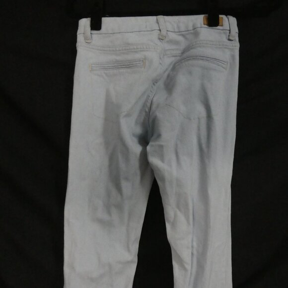 ZARA BASIC - Z1975 Denim | size 4 | Light Blue Flared Pants With Raw Hem - Picture 13 of 16